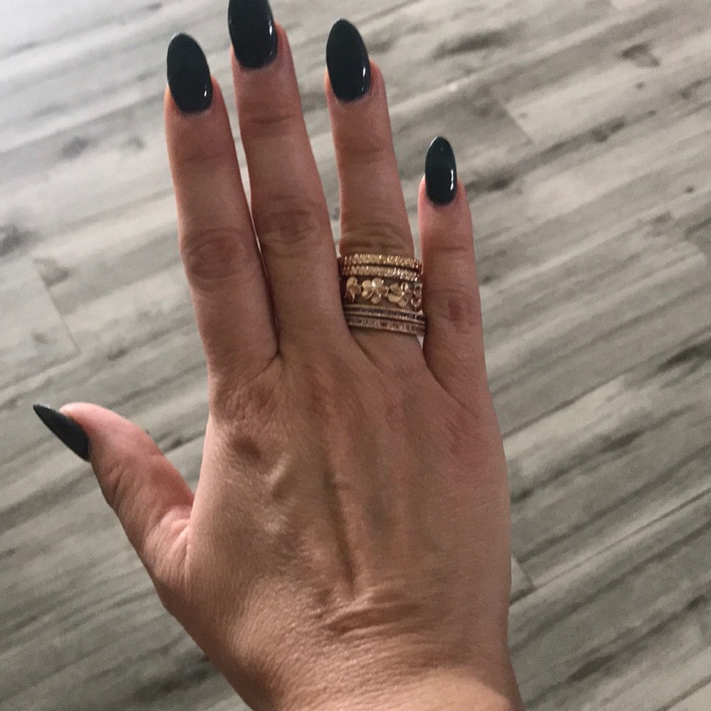 Rose gold stackable rings - Picture 2 of 4
